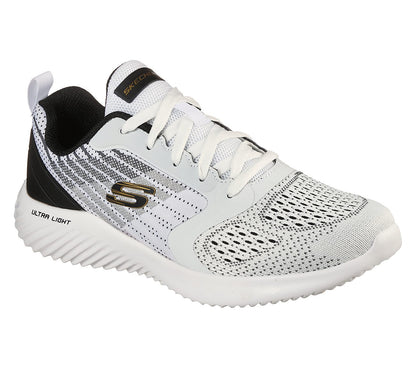 Skechers Mens Bounder Verkona White Trainers 232004