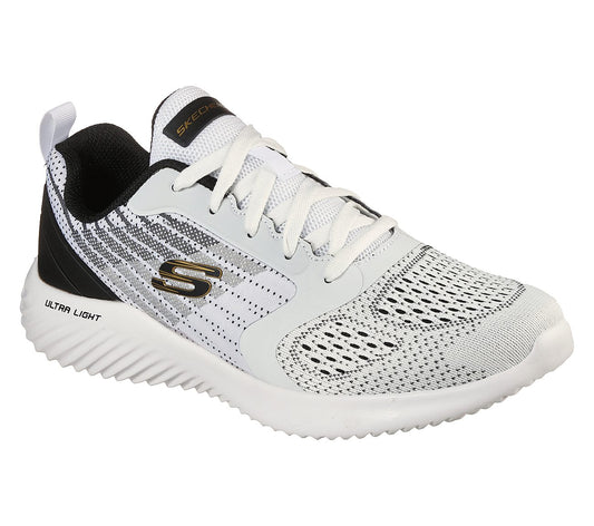 Skechers Mens Bounder Verkona White Trainers 232004
