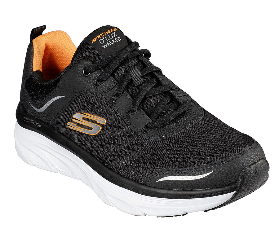 Skechers Mens Relaxed Fit® D'Lux Walker Black Trainers 232044