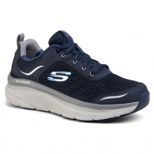 Skechers Mens Relaxed Fit® D'Lux Walker Navy Blue Trainers 232044