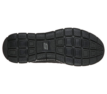 Skechers Mens Track Moulton Black Trainers 232081