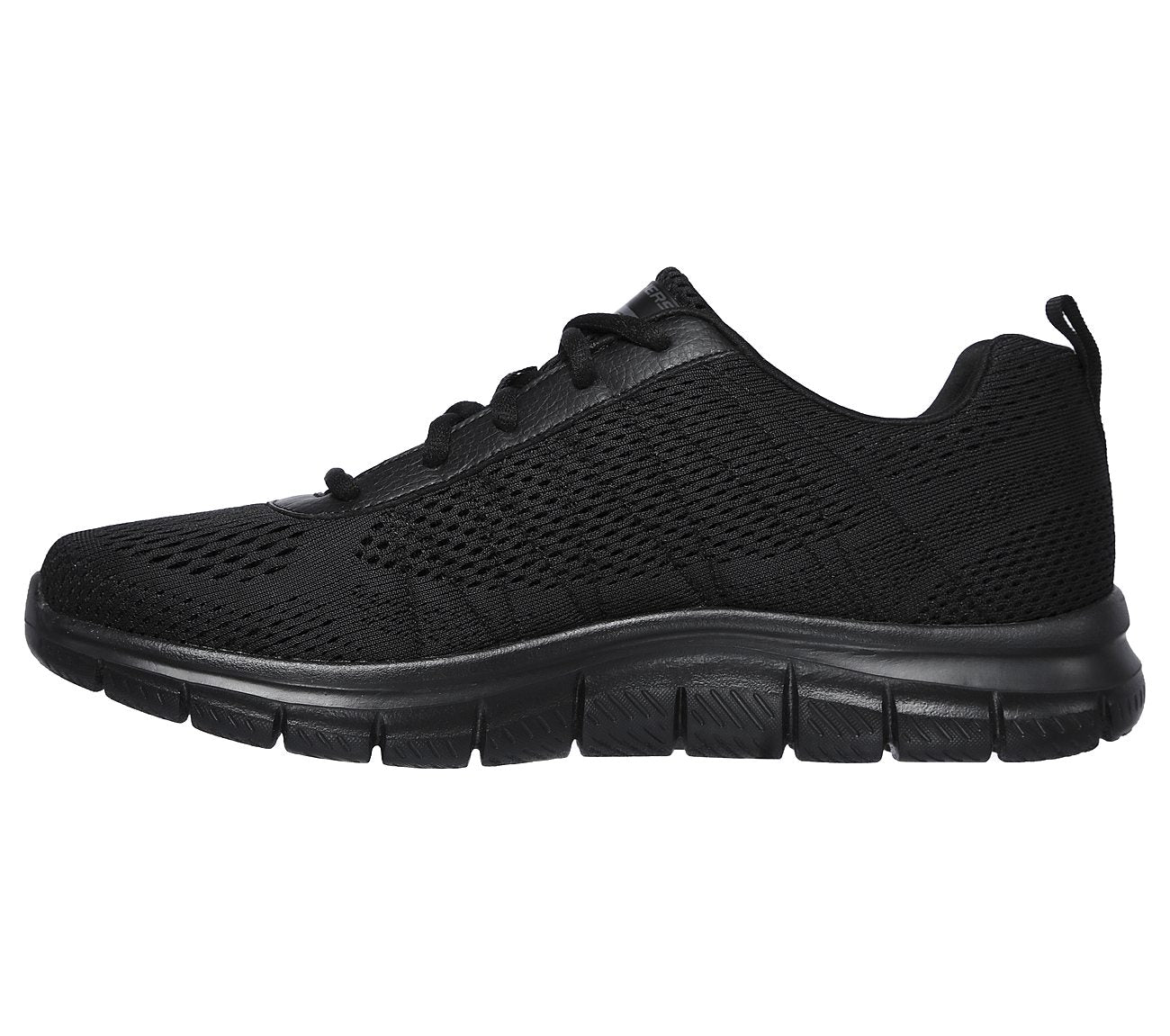 Skechers Mens Track Moulton Black Trainers 232081