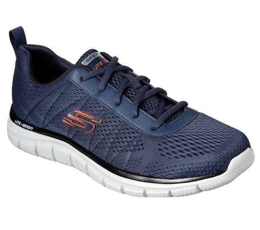 Skechers Mens Track Moulton Navy Blue Trainers 232081