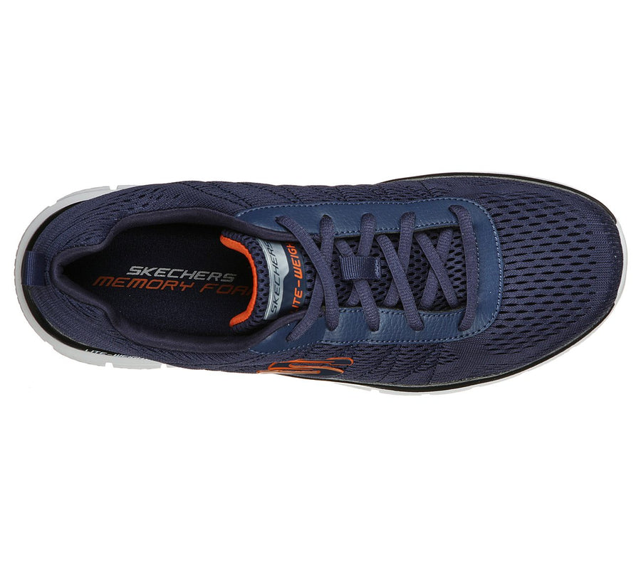 Skechers Mens Track Moulton Navy Blue Trainers 232081