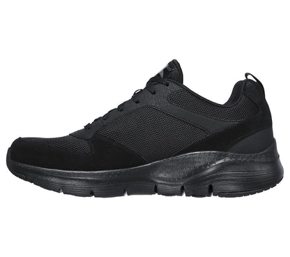 Skechers Mens Arch Fit Servitica Black Trainers 232101
