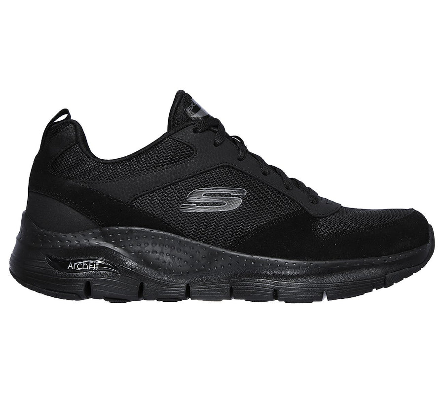 Skechers Mens Arch Fit Servitica Black Trainers 232101