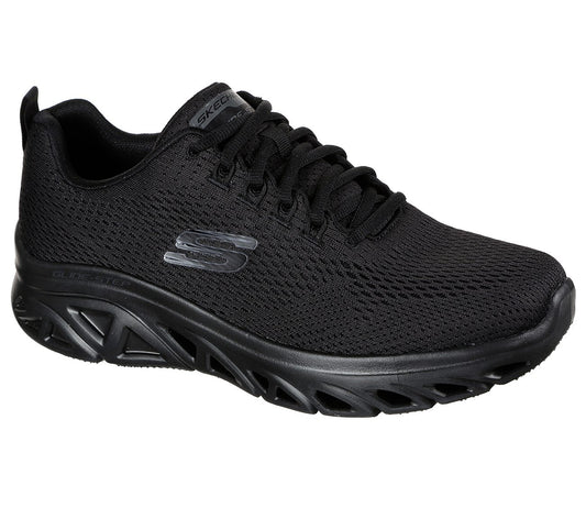 Skechers Mens Glide Step Sport Wave Heat Black Trainers 232168