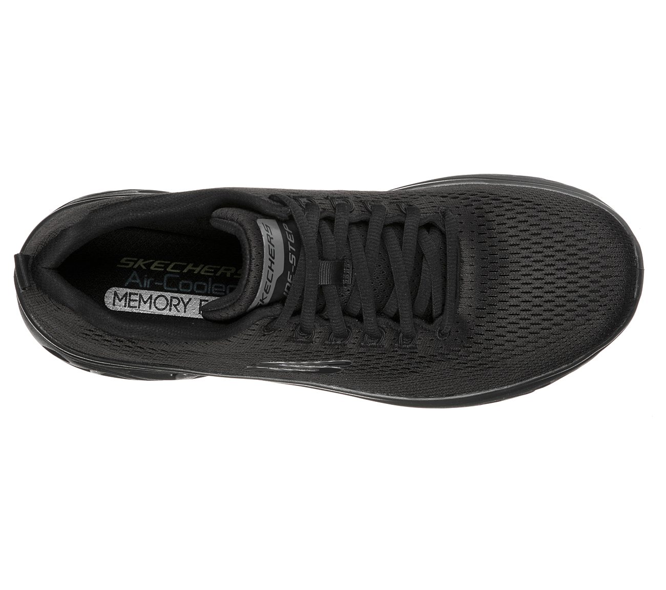 Skechers Mens Glide Step Sport Wave Heat Black Trainers 232168