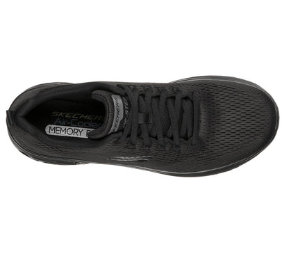 Skechers Mens Glide Step Sport Wave Heat Black Trainers 232168