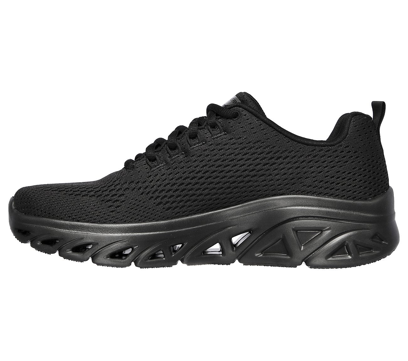 Skechers Mens Glide Step Sport Wave Heat Black Trainers 232168