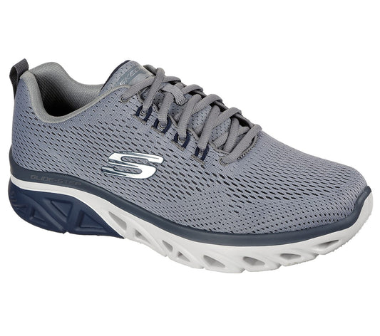 Skechers Mens Glide Step Sport Wave Heat Grey Trainers 232168