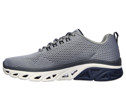 Skechers Mens Glide Step Sport Wave Heat Grey Trainers 232168
