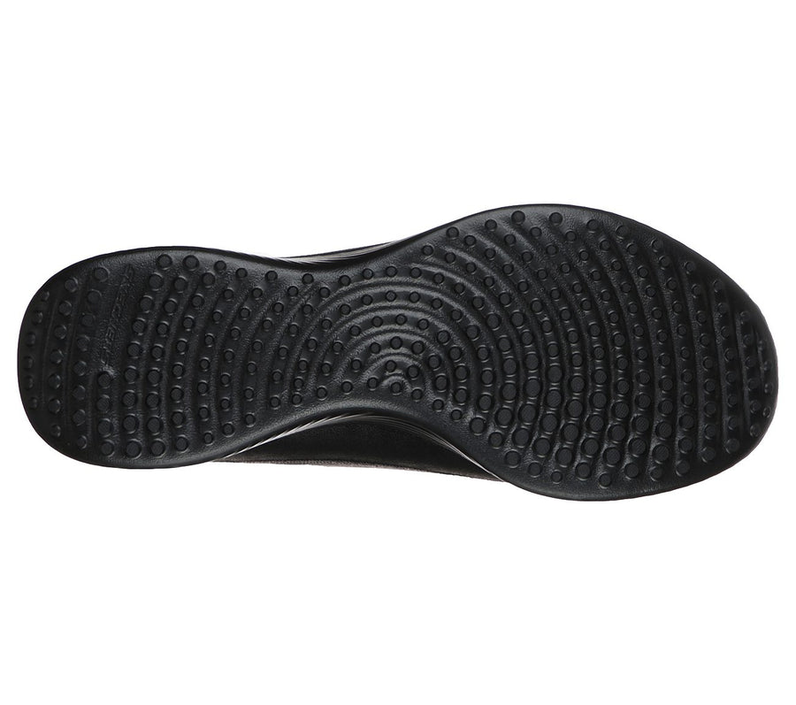 Skechers Ladies Microburst 2.0 World Class Black Slip On Shoes 23489