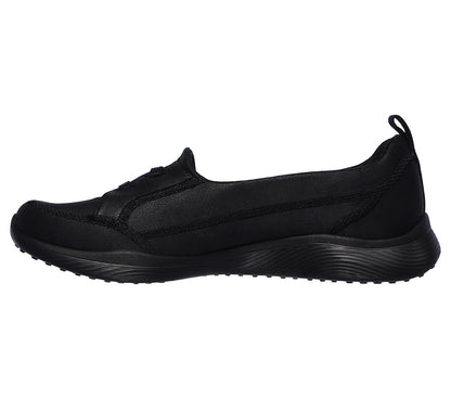 Skechers Ladies Microburst 2.0 World Class Black Slip On Shoes 23489