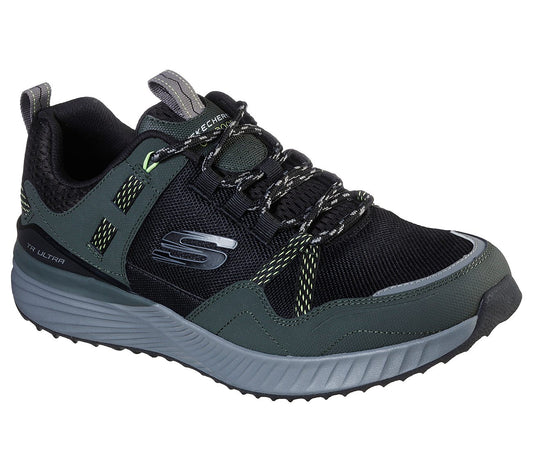 Skechers Mens TR Ultra Olive & Black Trainers 237032