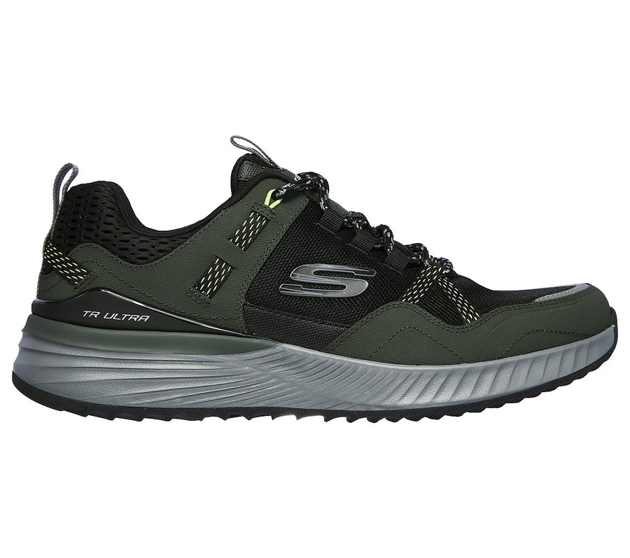Skechers Mens TR Ultra Olive & Black Trainers 237032