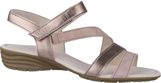 Gabor Ladies Earl Rose Gold Sandals 24.551.14