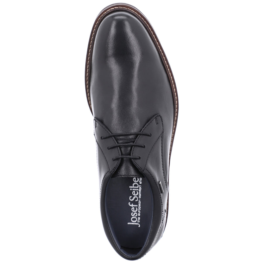 Josef Seibel Mens Jasper 54 Black Waterproof Shoes 24754 Te786 100