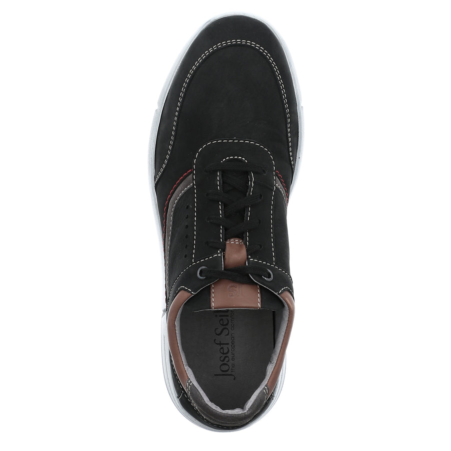 Josef Seibel Mens Enrico 05 Black Trainer Style Shoes 25305 994 102