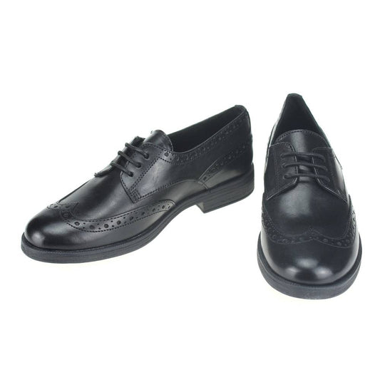 Geox Girls Agata J3449C Black SMOOTH LEATHER