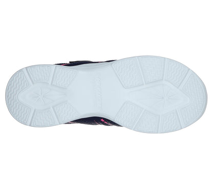 Skechers Kids S Lights Glimmer Kicks Shimmer Navy Girls Trainers 302302