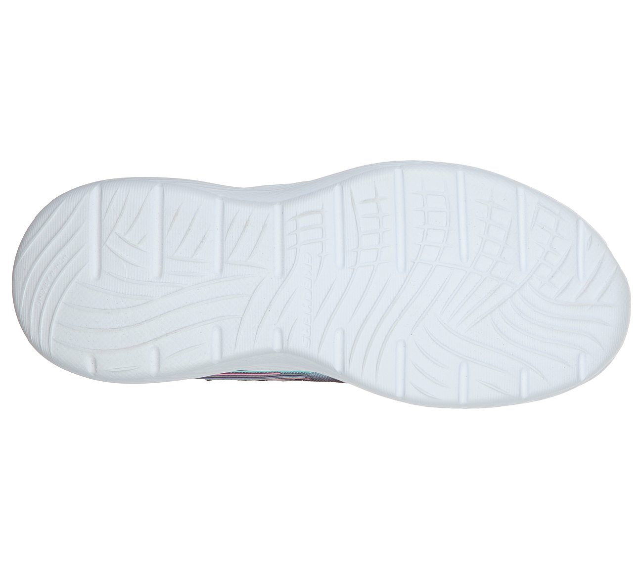 Skechers Kids Dyna-Lite Shimmer Streaks Black Multicoloured Girls Trainers 302456