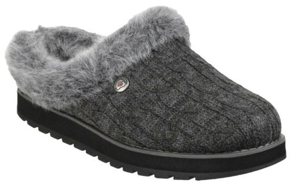 Skechers 31204 Ladies Bobs Keepsake Grey Slippers
