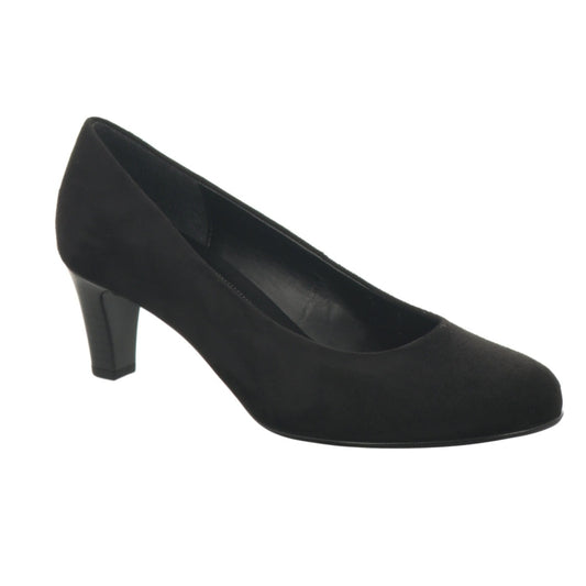 Gabor 31.300.47 Ladies Black Suede Court Heels