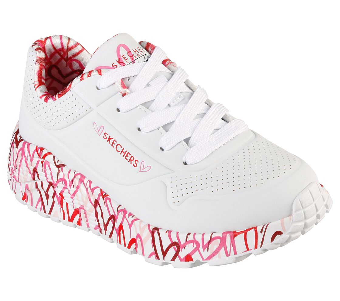 Skechers Kids 314976L Uno Lite-Lovely Luv WRPK