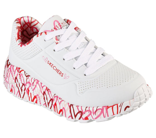 Skechers Kids 314976L Uno Lite-Lovely Luv WRPK