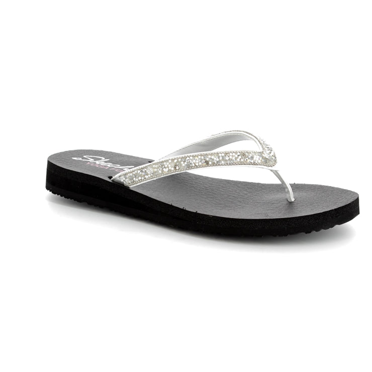 Skechers Ladies Meditation Tahiti Sole White Gem Sandals 31569