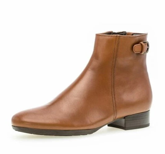 Gabor Ladies Whisky Tan Leather Ankle Boots 32.711.52