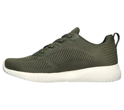 Skechers Ladies Bobs Sport Squad Tough Green Trainers 32504