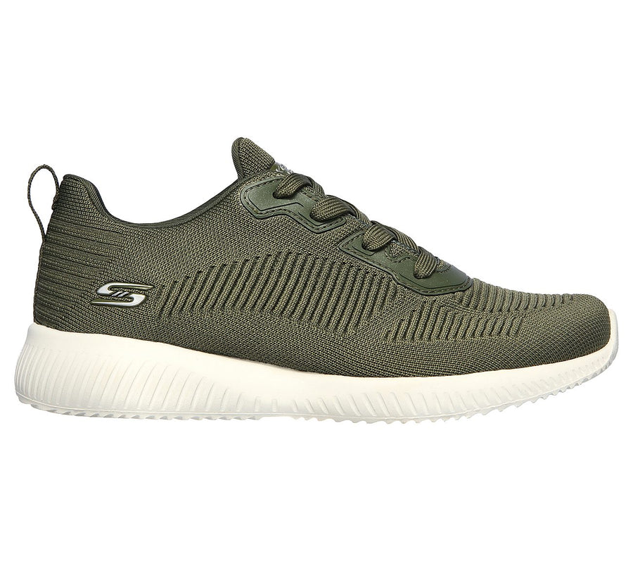 Skechers Ladies Bobs Sport Squad Tough Green Trainers 32504