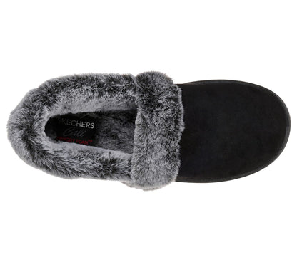 Skechers Ladies Cali Cozy Campfire Team Toasty Black Slippers 32777