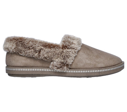 Skechers Ladies Cali Cozy Campfire Team Toasty Beige Slippers  32777