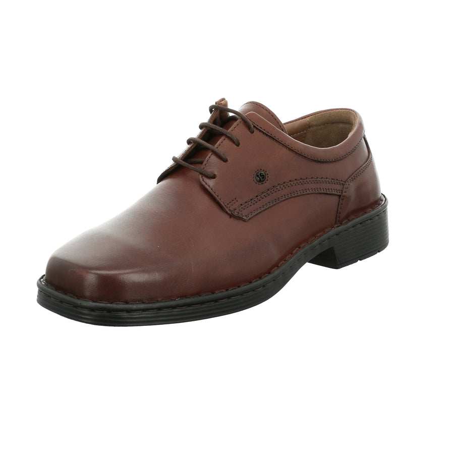 Josef Seibel Mens 38200 14 370 Talcott Brown Leather Shoes