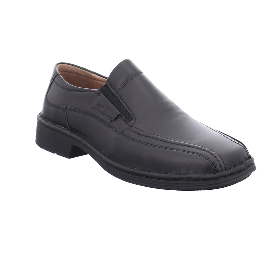 Josef Seibel Mens Bradford 07 Black Leather Shoes 38288 23 600