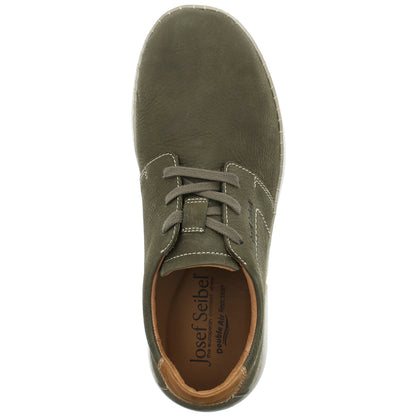 Josef Seibel Mens Louis 01 Green Leather Shoes 38401 796 681