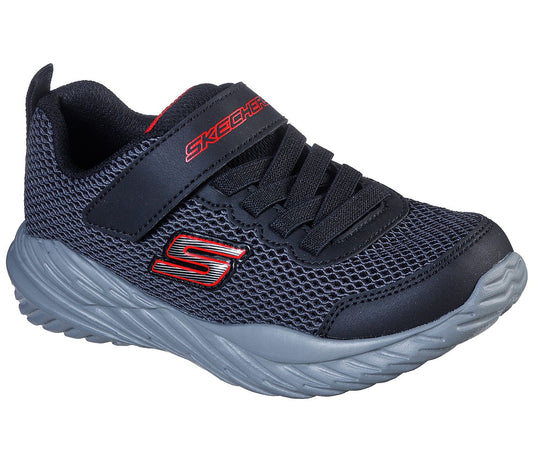 Skechers Kids Nitro Sprint Krodon Black Mutlicoloured Boys Trainers 400083
