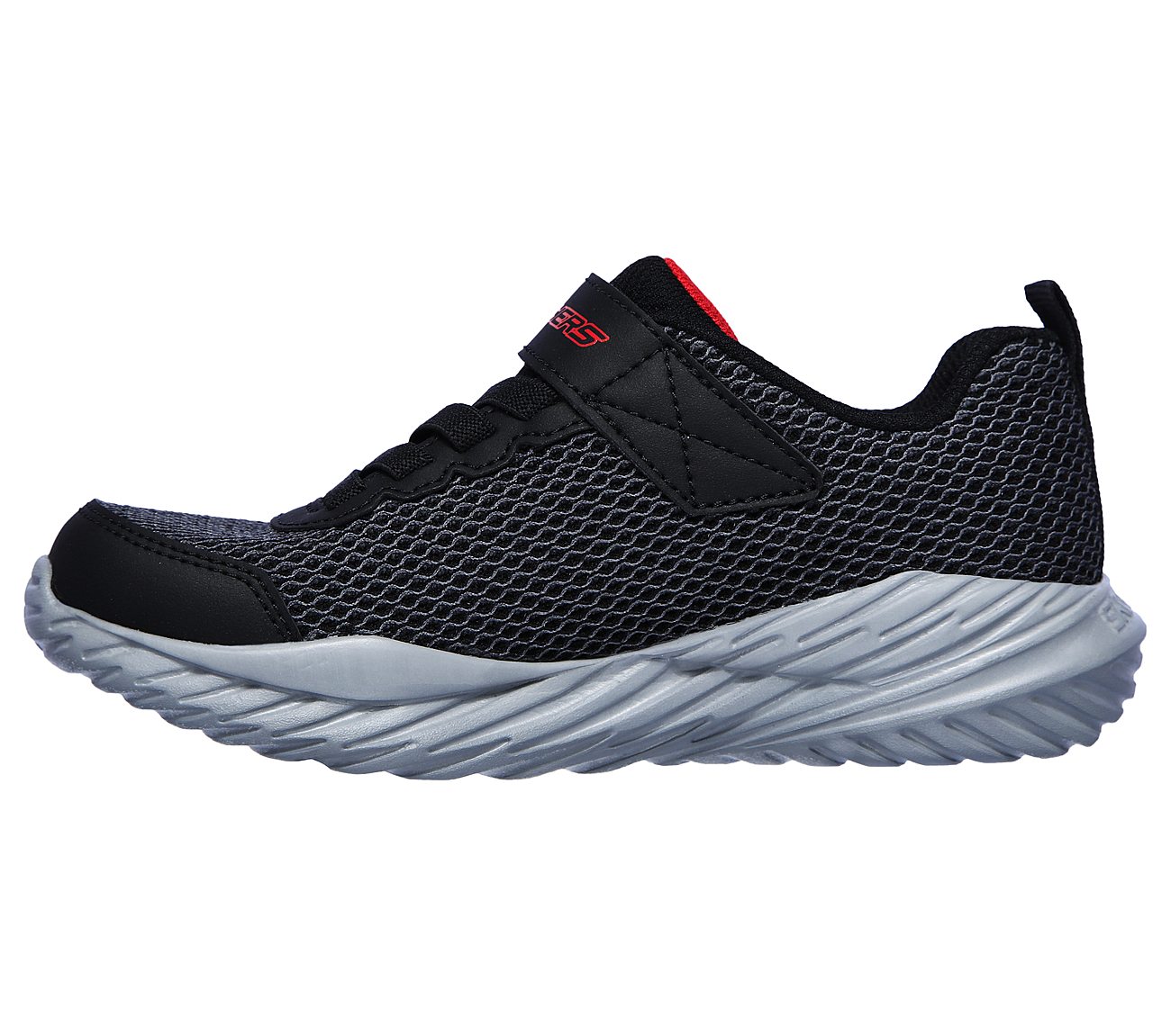 Skechers Kids Nitro Sprint Krodon Black Mutlicoloured Boys Trainers 400083