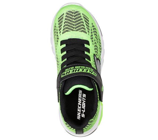 Skechers Boys 400137L Flex Glow Elite LMBK