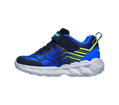 Skechers Kids S Lights Magna-Lights Bozler Navy Blue Boys Trainers 401500