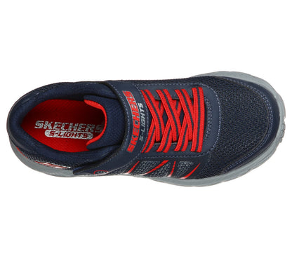 Skechers Kids S Lights Dynamic-Flash Navy Blue Boys Trainers 401530