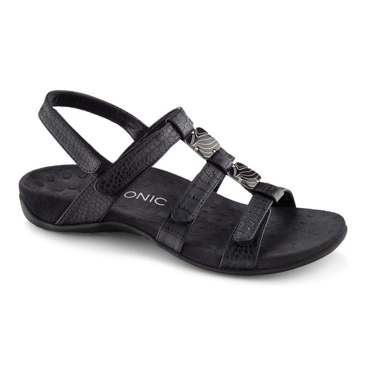Vionic 10000430002 Ladies Amber Croc Syn Black Crocodile