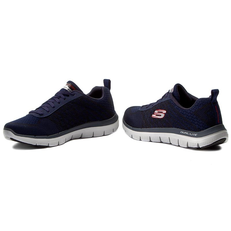 Skechers 52182/NVRD Flex Advantage 2.0 GOLDEN POINT Mens Navy / Red