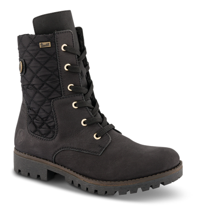 Rieker Ladies Black Tall Ankle Boots 78523-01