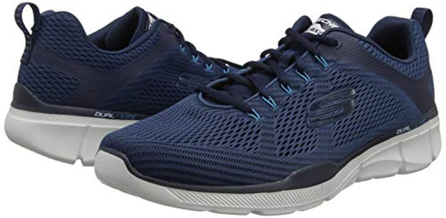 Skechers Mens Relaxed Fit Equalizer 3.0 Navy Blue Trainers 52927