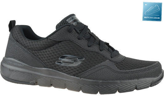 Skechers Mens Flex Advantage 3 Black Trainers 52954