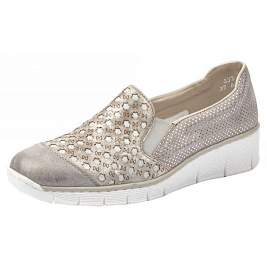 Rieker Ladies 537W4-40 Grey/Combi